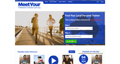 Desktop Screenshot of meetyourpersonaltrainer.com.au